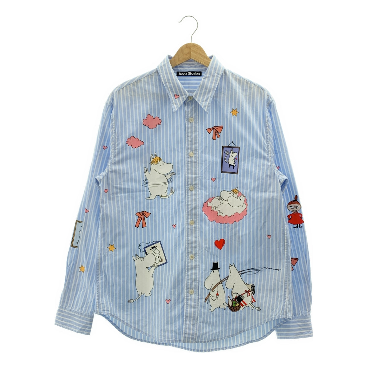 Acne Studios | x Moomin / 姆明條紋襯衫 | S碼 | 男款
