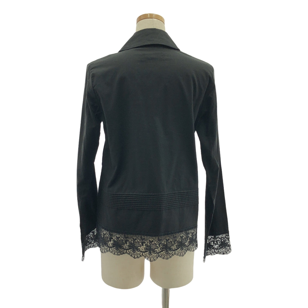 COMME des GARCONS | 編針織布料2003春夏 |棉質蕾絲襯衫上衣 | S |黑色|女性的