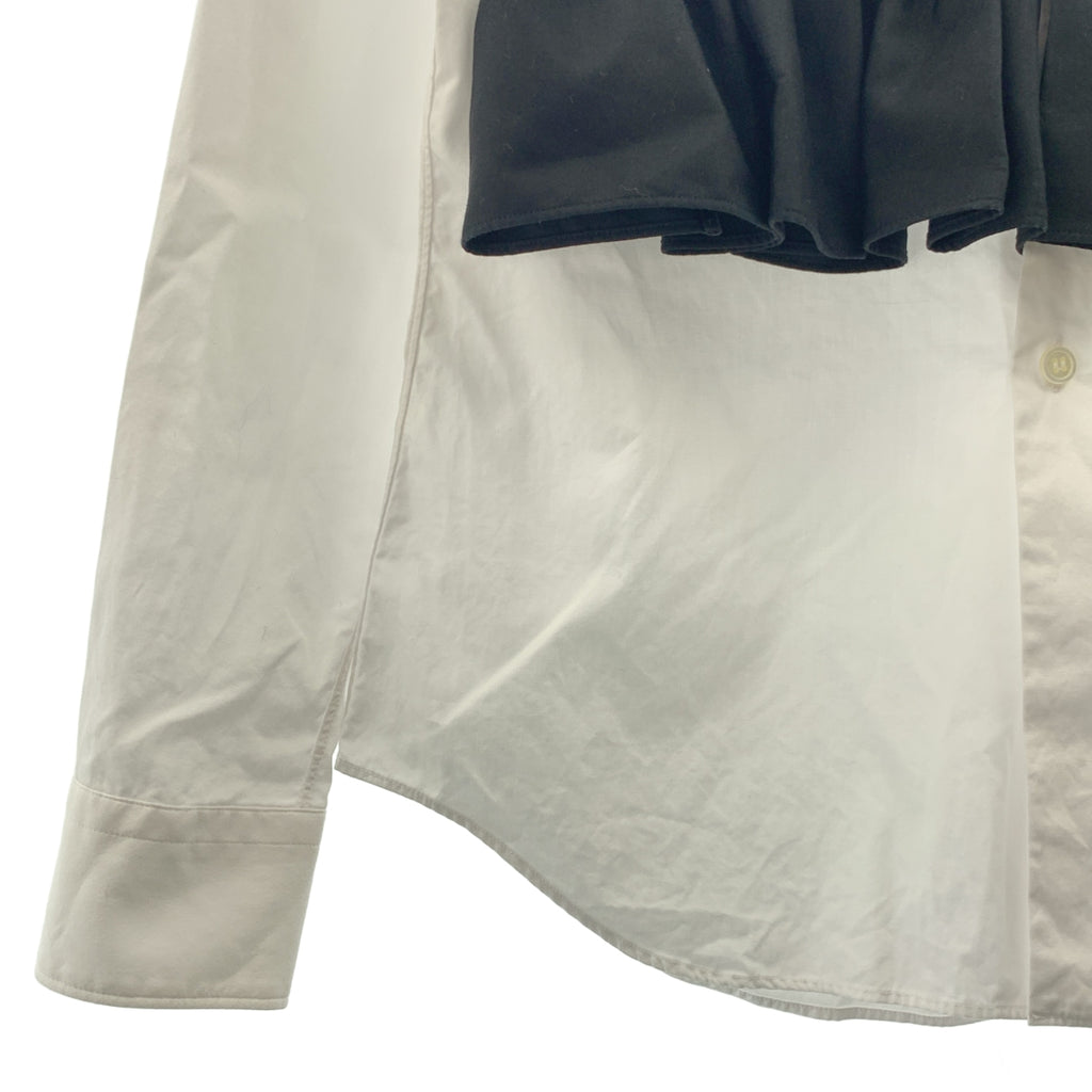 COMME des GARÇONS | 2019 春夏系列 | 棉質荷葉邊裝飾常規領襯衫 | XS 碼 | 女款