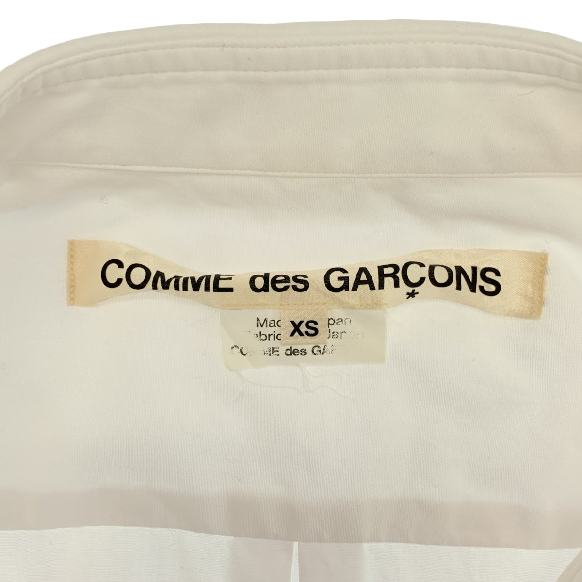 COMME des GARÇONS | 2019 春夏系列 | 棉質荷葉邊裝飾常規領襯衫 | XS 碼 | 女款