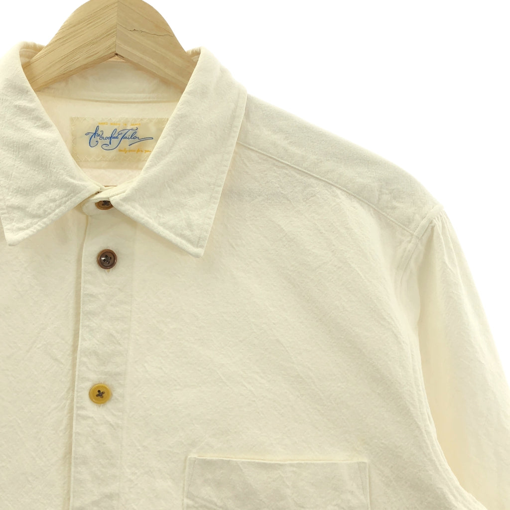 The crooked Tailor / ザクルーキッドテーラー | コットン レギュラーカラー シャツ | 48 | ホワイト | メンズ
