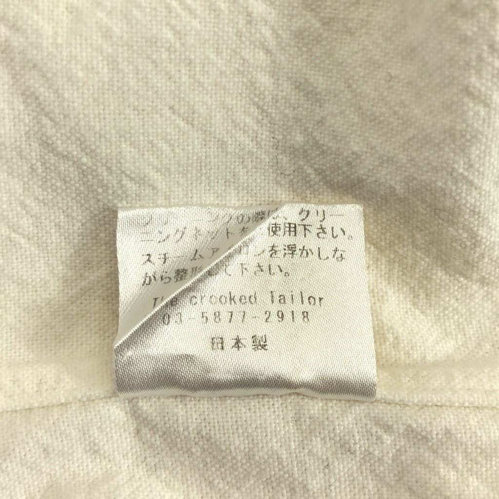 The crooked Tailor / ザクルーキッドテーラー | コットン レギュラーカラー シャツ | 48 | ホワイト | メンズ