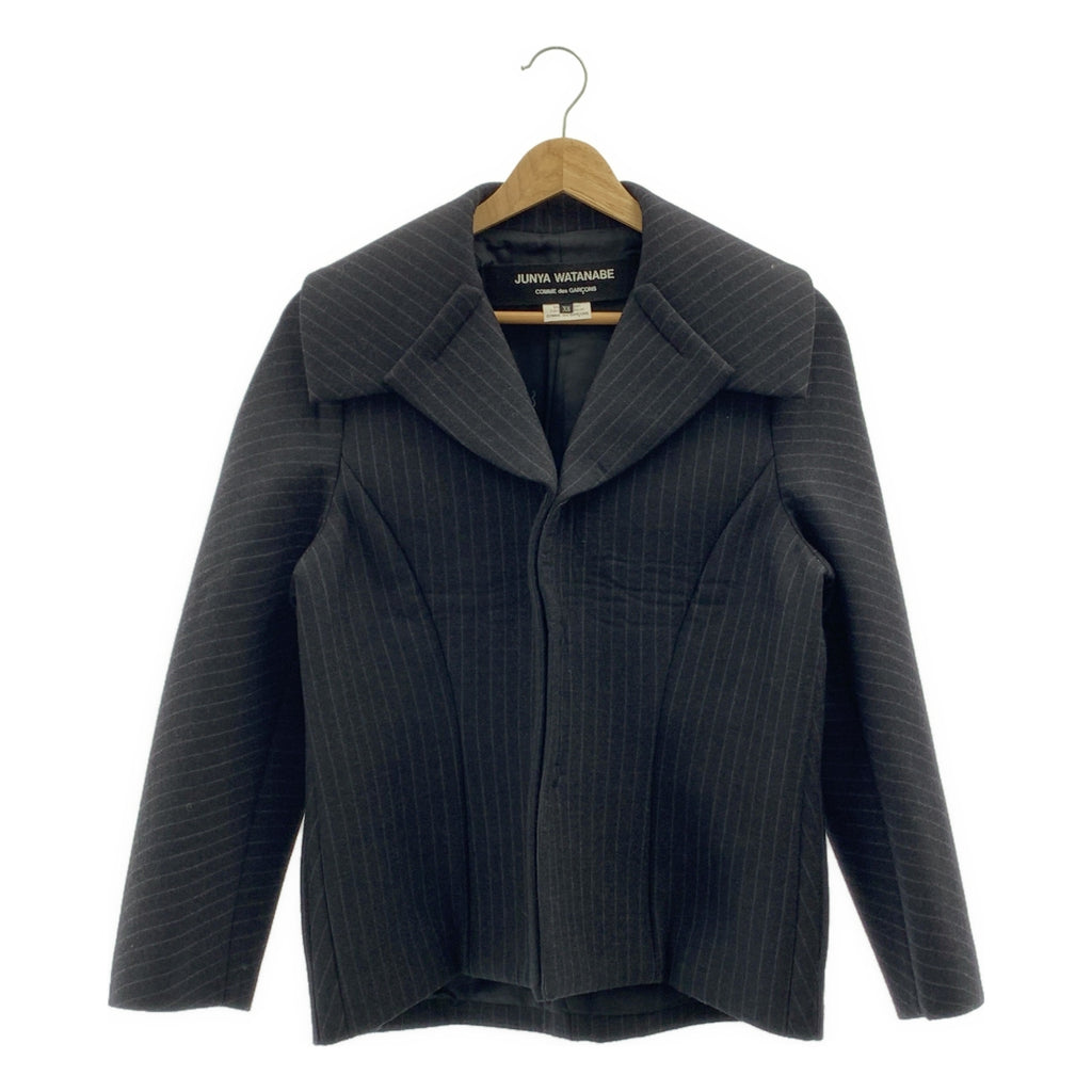 JUNYA WATANABE COMME des GARCONS / 준야와타나베 | 2016AW | 본딩 가공 스트라이프 재킷 | XS |