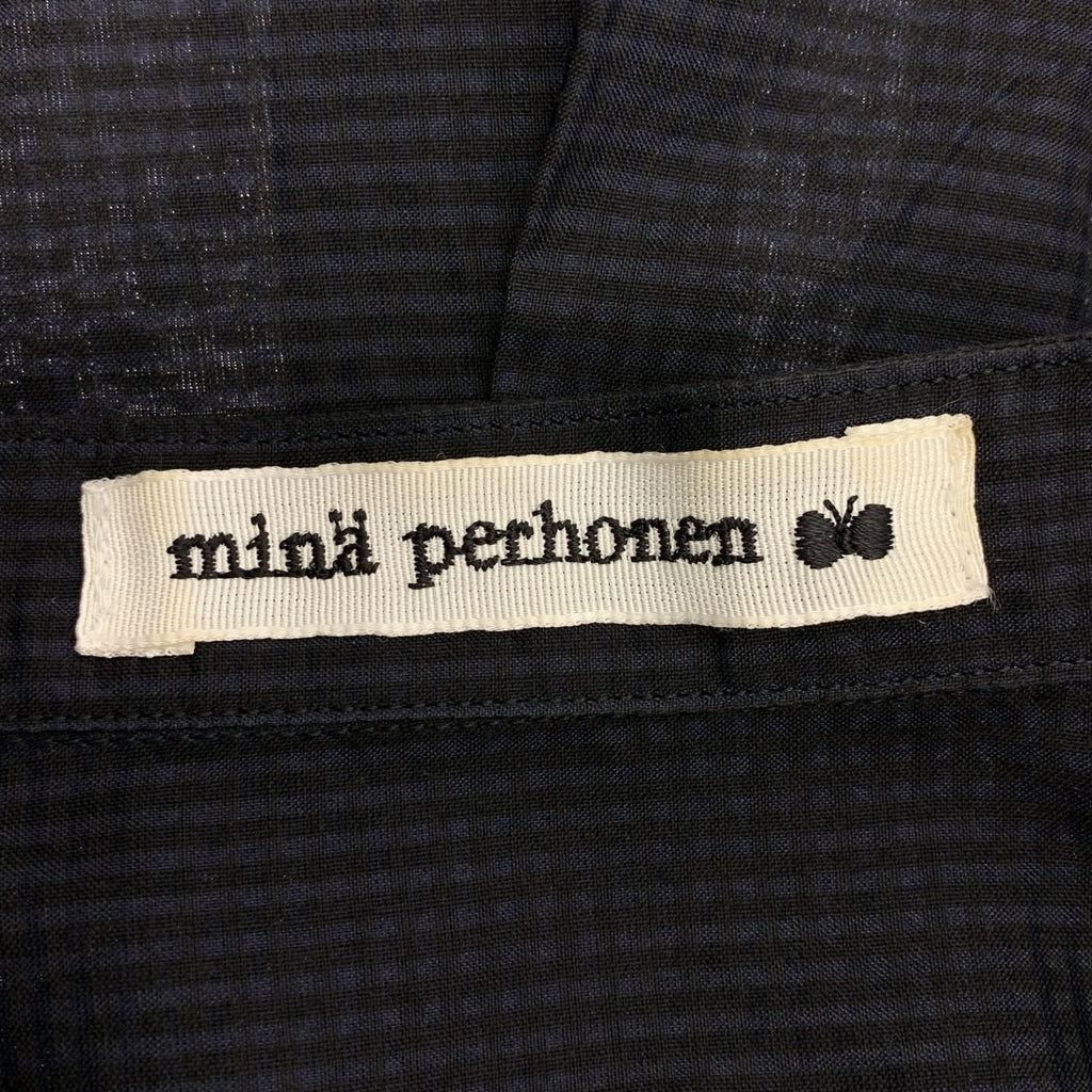 mina perhonen / 미나펠호넨 | tambourine 탬버린 / 코튼 실크 블루존 셔츠 | 40 |