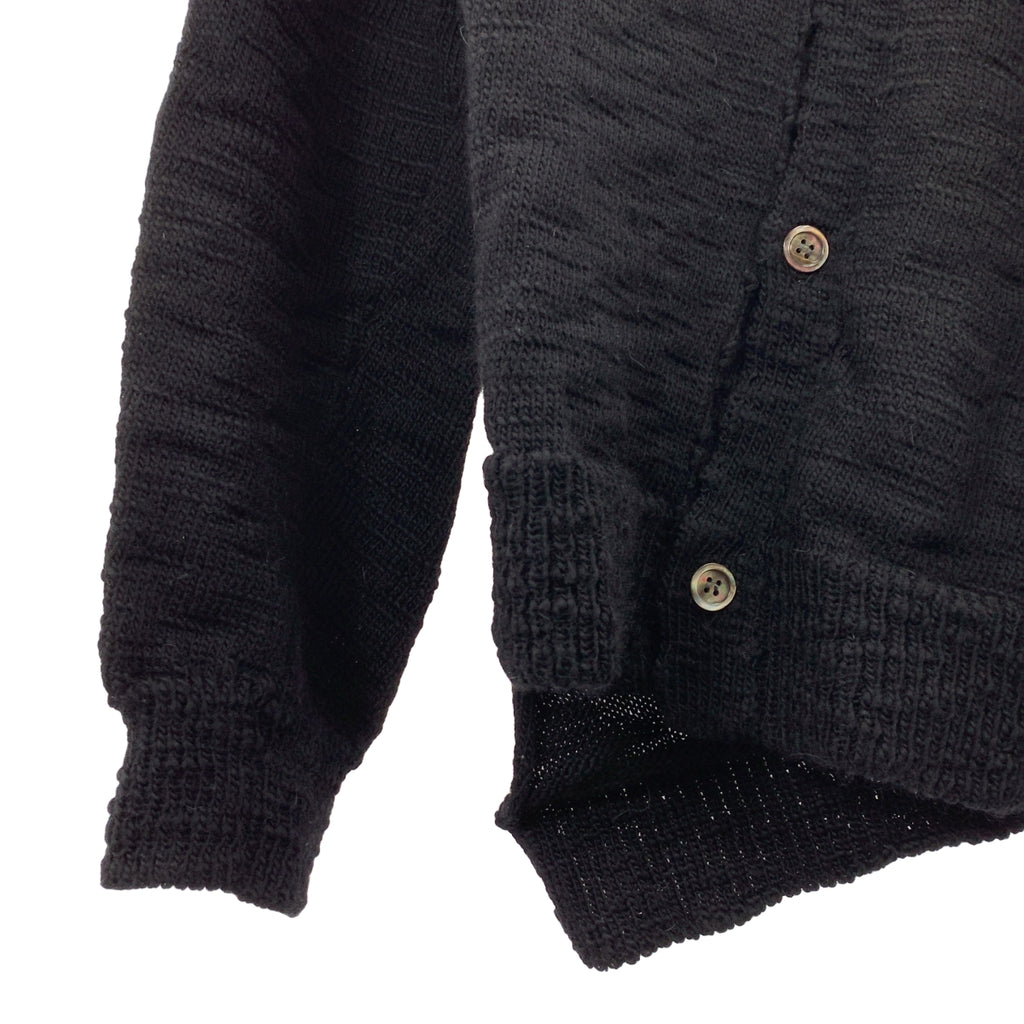 COMME des GARCONS HOMME DEUX / 콤데 갤슨 옴두 | 2023AW | 울 비틀림 비대칭 니트 가디건 | L |