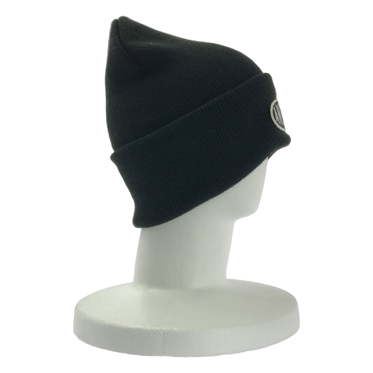 【美品】  MERCEDES ANCHOR INC. / メルセデスアンカーインク | OVAL LOGO WAPPEN WATCH CAP ロゴワッペン ニットキャップ | F | ブラック | メンズ