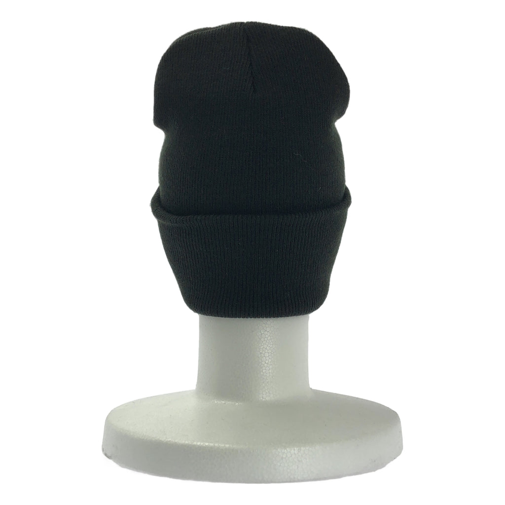 【美品】  MERCEDES ANCHOR INC. / メルセデスアンカーインク | OVAL LOGO WAPPEN WATCH CAP ロゴワッペン ニットキャップ | F | ブラック | メンズ