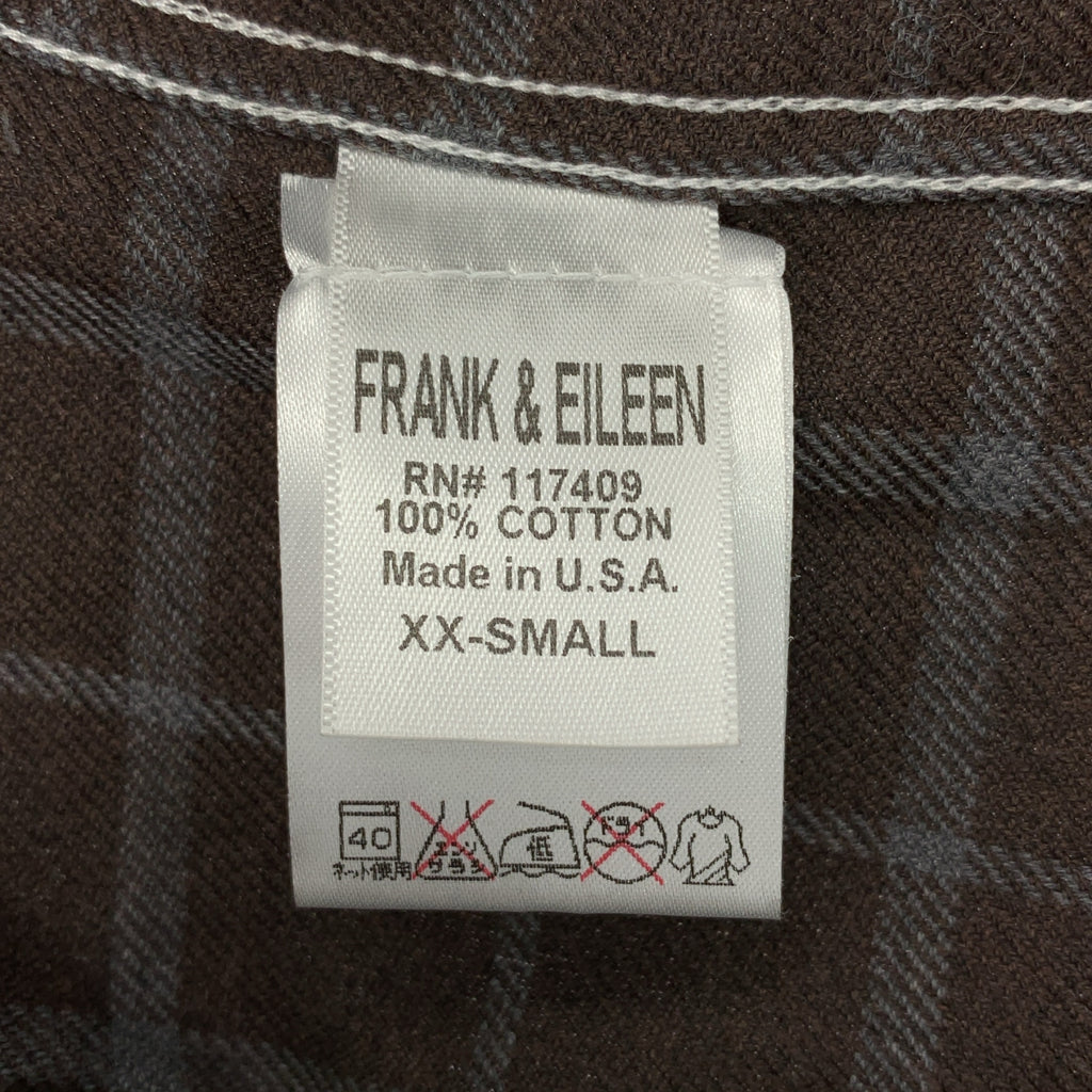 Frank&Eileen / フランクアンドアイリーン | コットンフランネル チェックシャツ | XXS | レディース