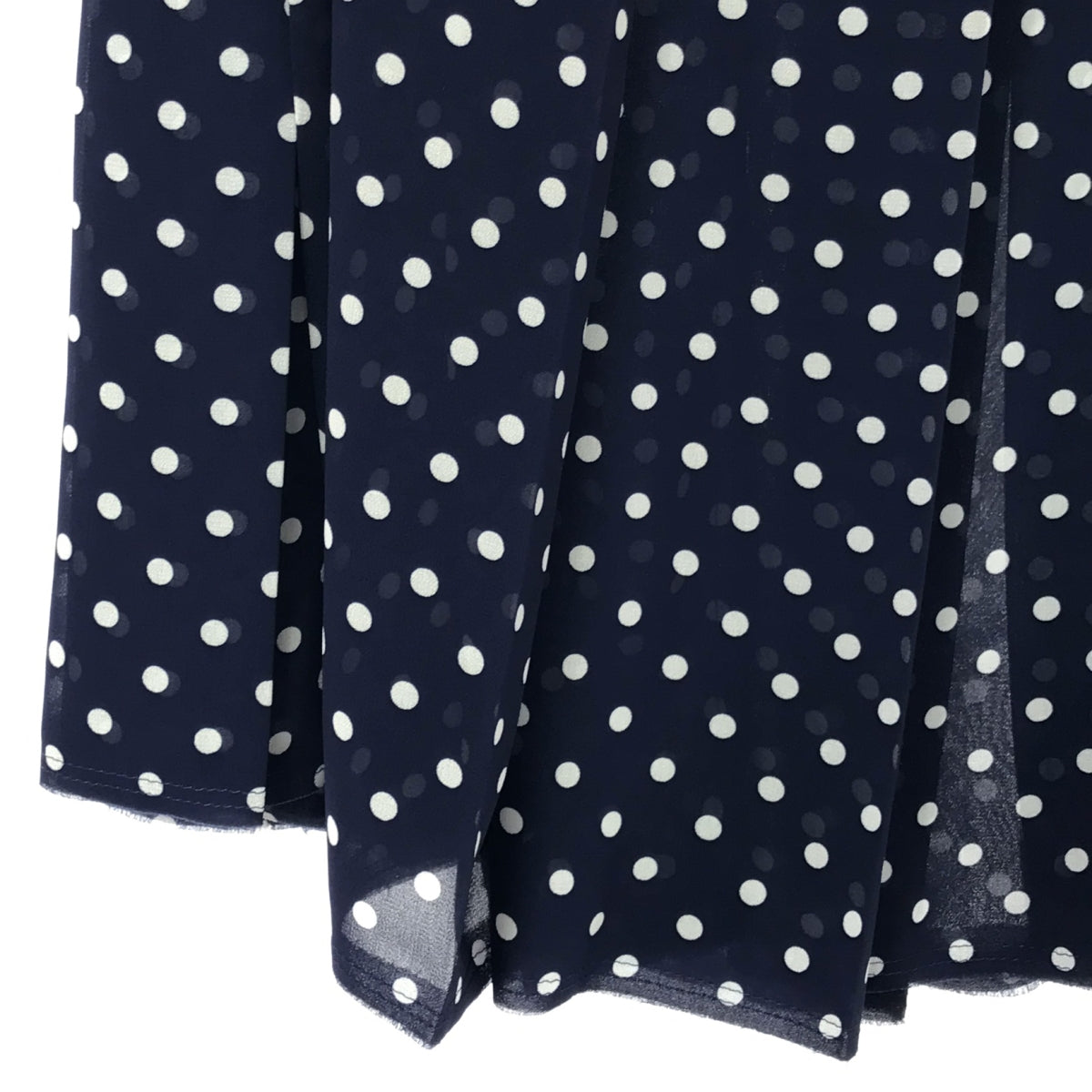 COMME des GARCONS | 2006SS | Draped Pleated Dot Long Skirt | SS | Navy/White | Women's