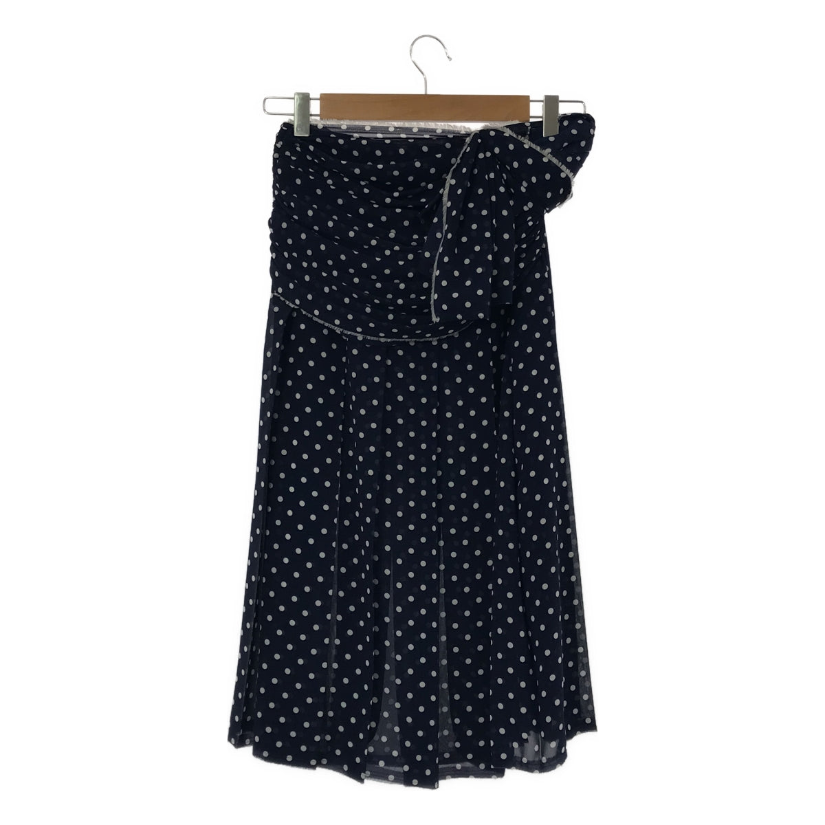 COMME des GARCONS | 2006SS | Draped Pleated Dot Long Skirt | SS | Navy/White | Women's