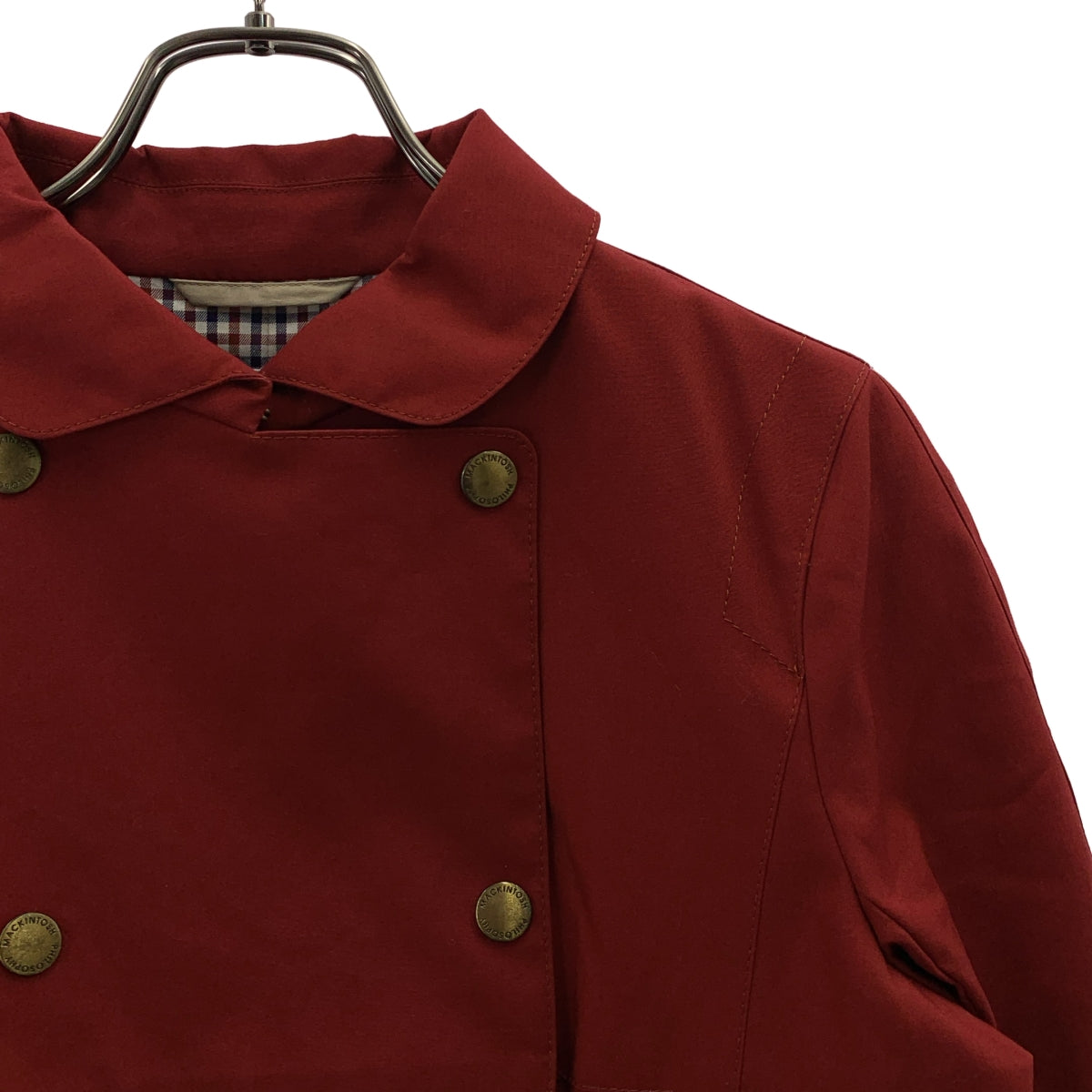 MACKINTOSH PHILOSOPHY / マッキントッシュフィロソフィー | コットン ボンディング ラウンドカラー ダブル コート | 36 | レディース