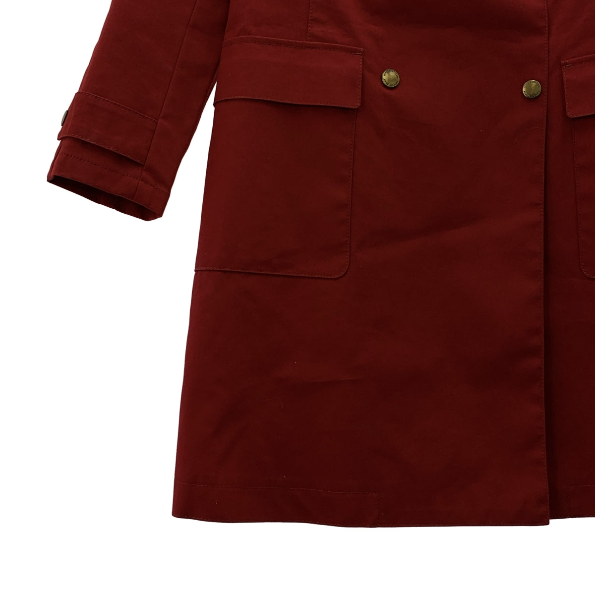 MACKINTOSH PHILOSOPHY / マッキントッシュフィロソフィー | コットン ボンディング ラウンドカラー ダブル コート | 36 | レディース