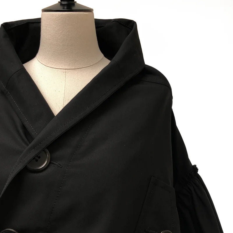 tao COMME des GARCONS / タオコムデギャルソン | 2025SS | 変形 ギャザーワイドスリーブ シングルジャケット | M | レディース