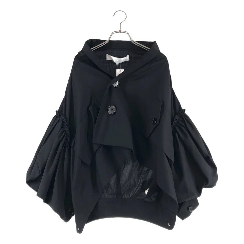 tao COMME des GARCONS / タオコムデギャルソン | 2025SS | 変形 ギャザーワイドスリーブ シングルジャケット | M | レディース