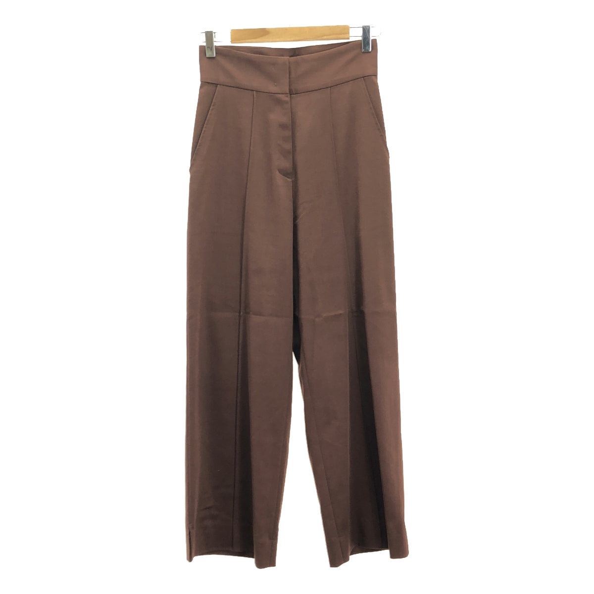 SIWEM / シウム | COROLLA DENIM PANTS / センタープレス スラックス パンツ | M | ブラウン | レディース