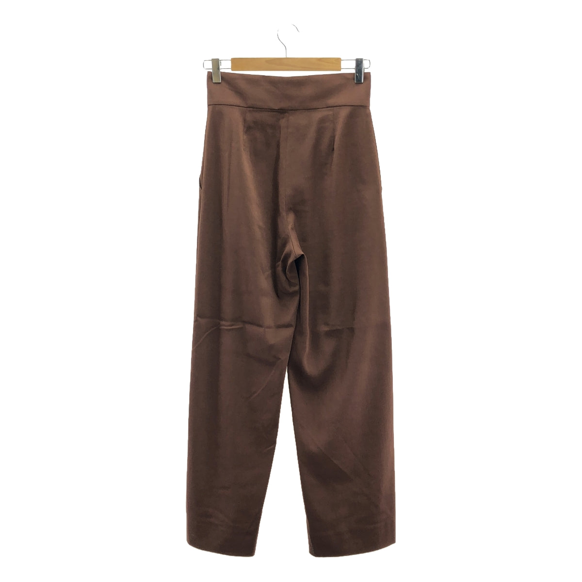 SIWEM / シウム | COROLLA DENIM PANTS / センタープレス スラックス パンツ | M | ブラウン | レディース
