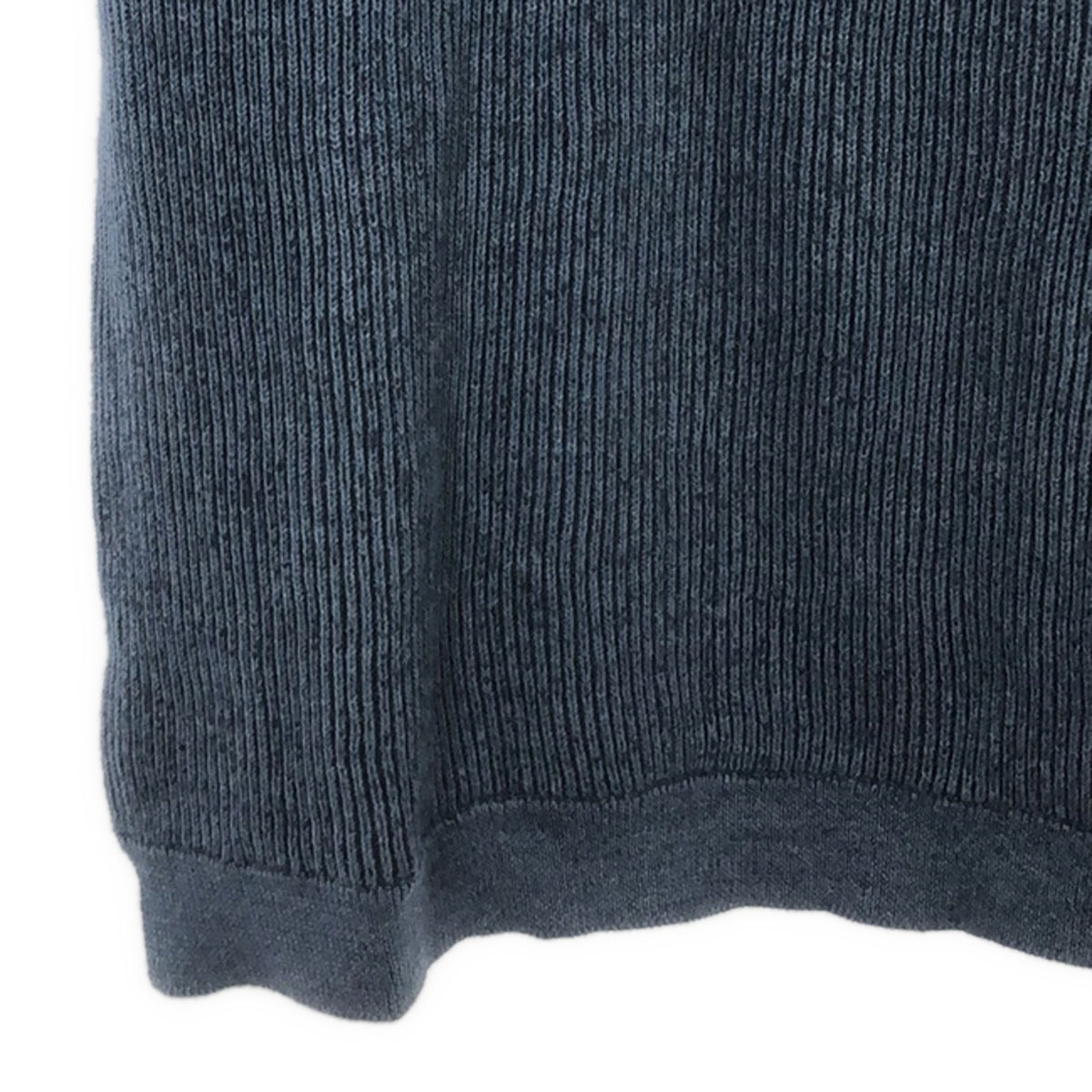 MidiUmi |羅紋針織側開衩連身裙 |藍色 |女性的