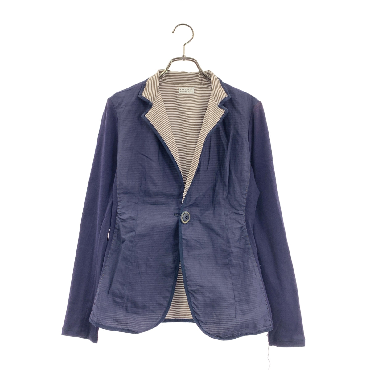 布魯內羅·庫奇內利 / Brunello Cucinelli | 袖片鑲邊夾克 |