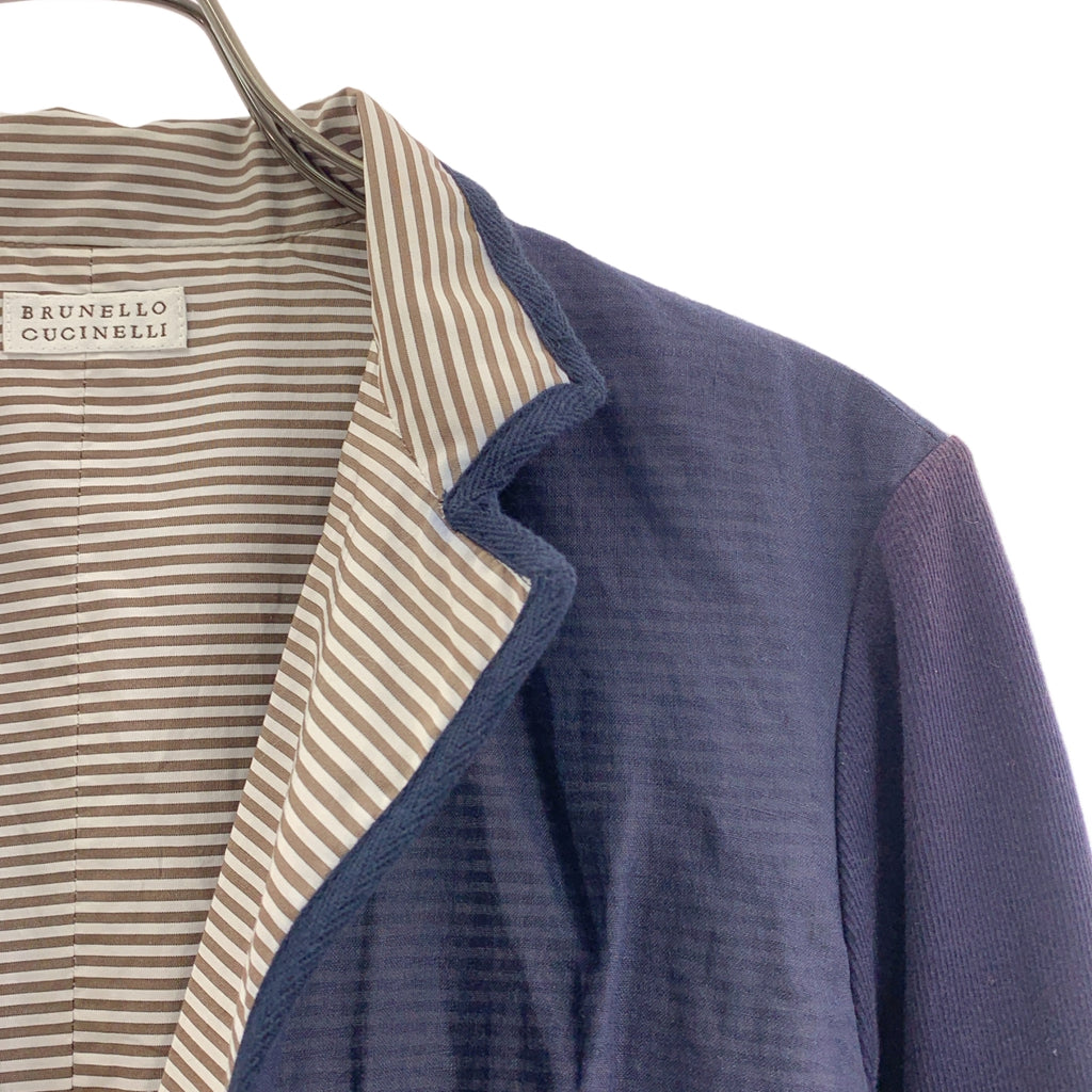 布魯內羅·庫奇內利 / Brunello Cucinelli | 袖片鑲邊夾克 |