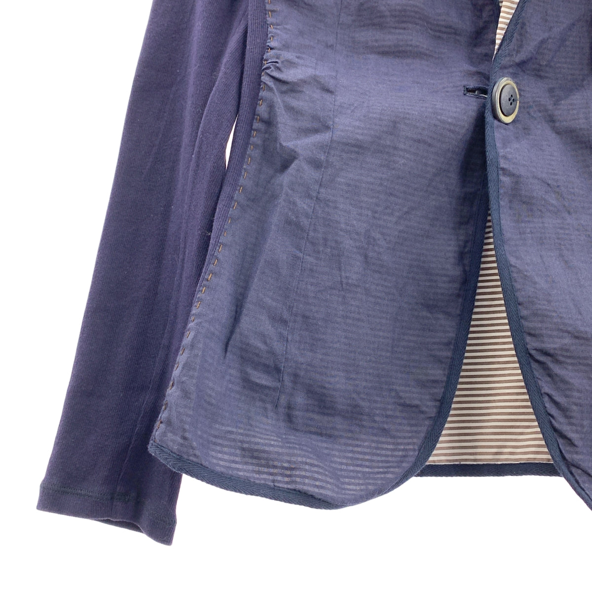 布魯內羅·庫奇內利 / Brunello Cucinelli | 袖片鑲邊夾克 |