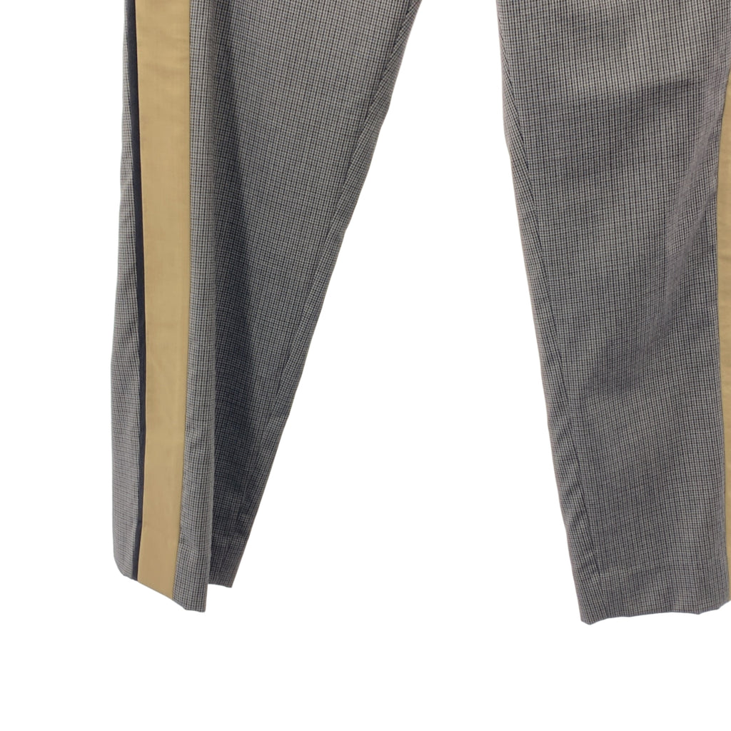 PRADA / 프라다 | 지토리 격자 사이드 라인 슬랙스 | 44 | 회색 | 남성