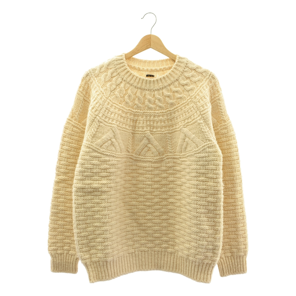 美品】 BATONER / バトナー | SPREAD ARAN CREW NECK ウール