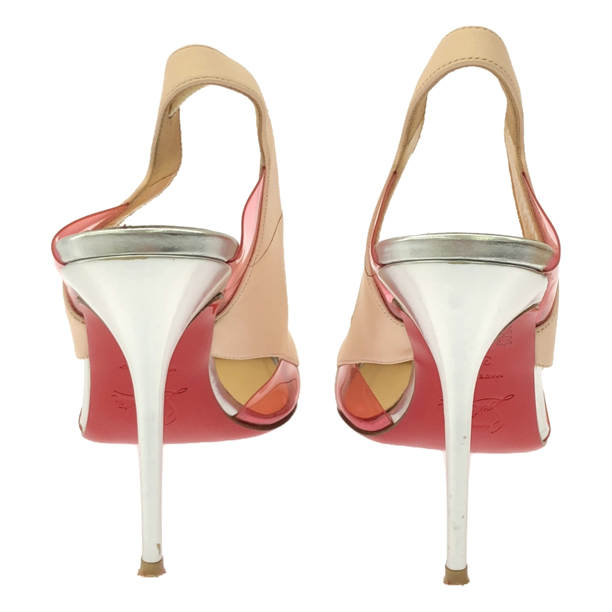 Christian Louboutin / クリスチャンルブタン | レザー ポインテッドトゥ ヒール パンプス | 37 1/2 | マルチカラー | レディース