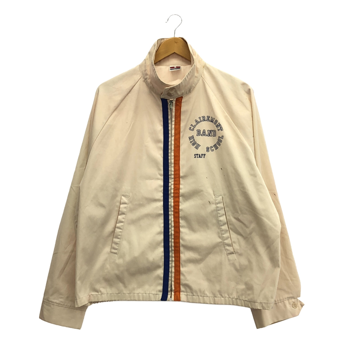 VINTAGE / 빈티지 헌옷 | 추정 1970s~ SPORTSMASTER / 스포츠 마스터 TALON ZIP 스윙 재킷 블루존 | XL | 베이지계 |