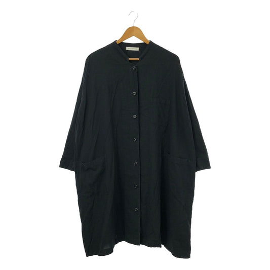 suzuki takayuki / suzuki takayuki | Linen organic cotton product dyed single coat | 1 | Black | Women's