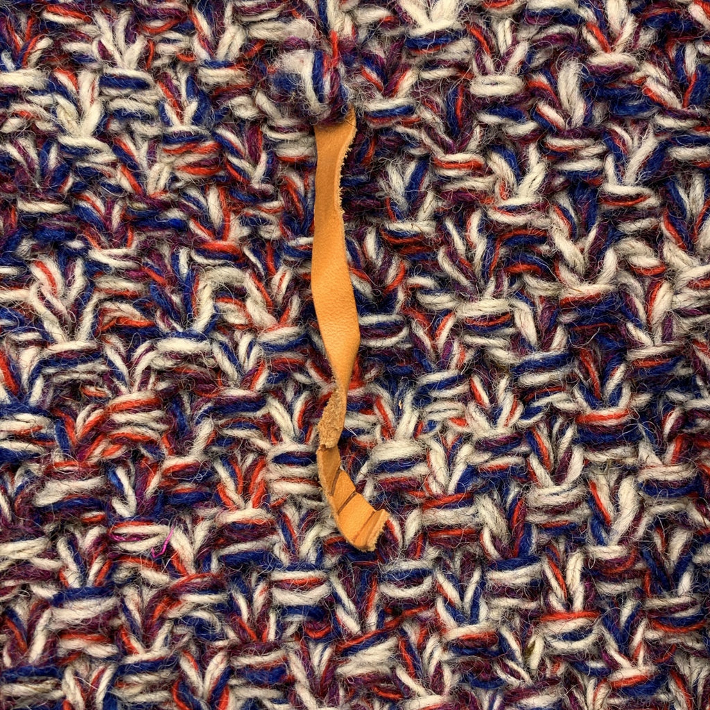 【미품】 ISABELLA STEFANELLI / 이사벨라 스테파넬리 | Jack Flight Isaran feu 잭 플라이트 핸드 니트 카디건 재킷 | M | 레드 / 블루 / 화이트 | 남성