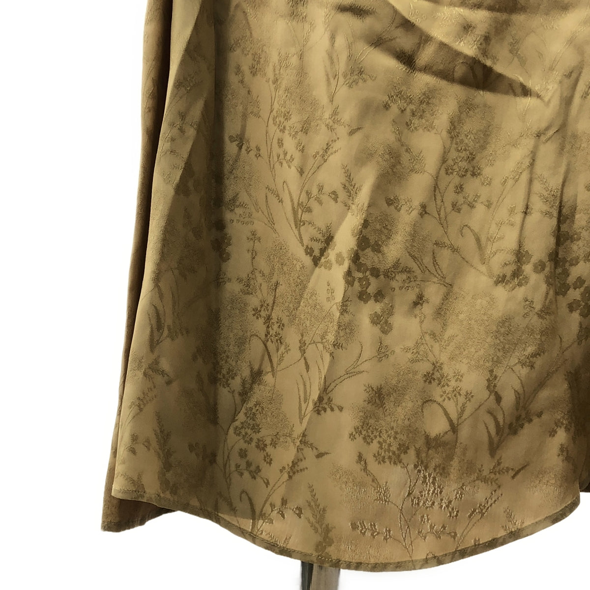 【신품】 Mame Kurogouchi / 마메쿠로고우치 | 2024AW | Floral Jacquard Draped Dress 원피스 | 2 | 베이지 | 여성