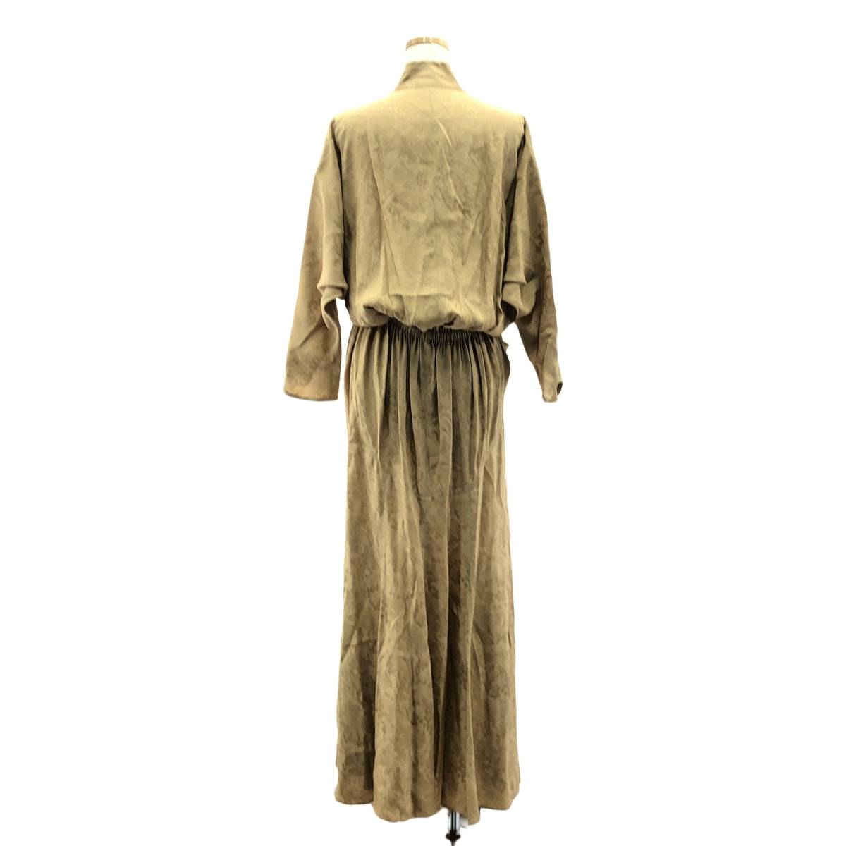 【신품】 Mame Kurogouchi / 마메쿠로고우치 | 2024AW | Floral Jacquard Draped Dress 원피스 | 2 | 베이지 | 여성