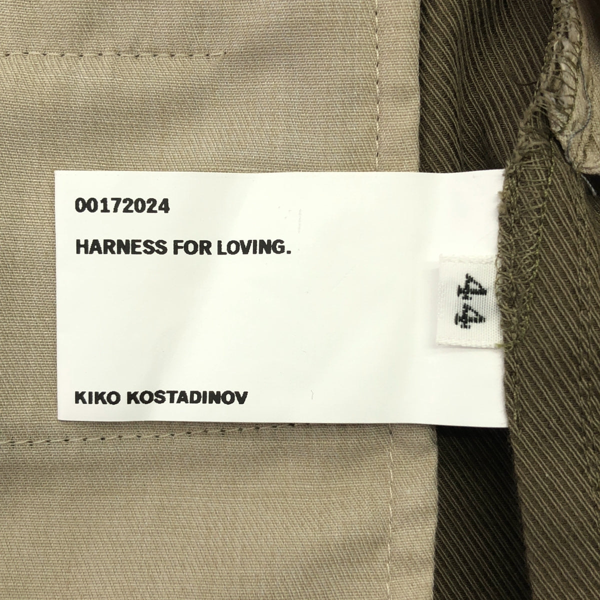 【新品】  Kiko Kostadinov / キココスタディノフ | 2024AW | OHNE K-DART TROUSER ポリエステル ウール 立体裁断 フレア トラウザー パンツ | 44 | BRASS GREEN / ブラスグリーン | メンズ