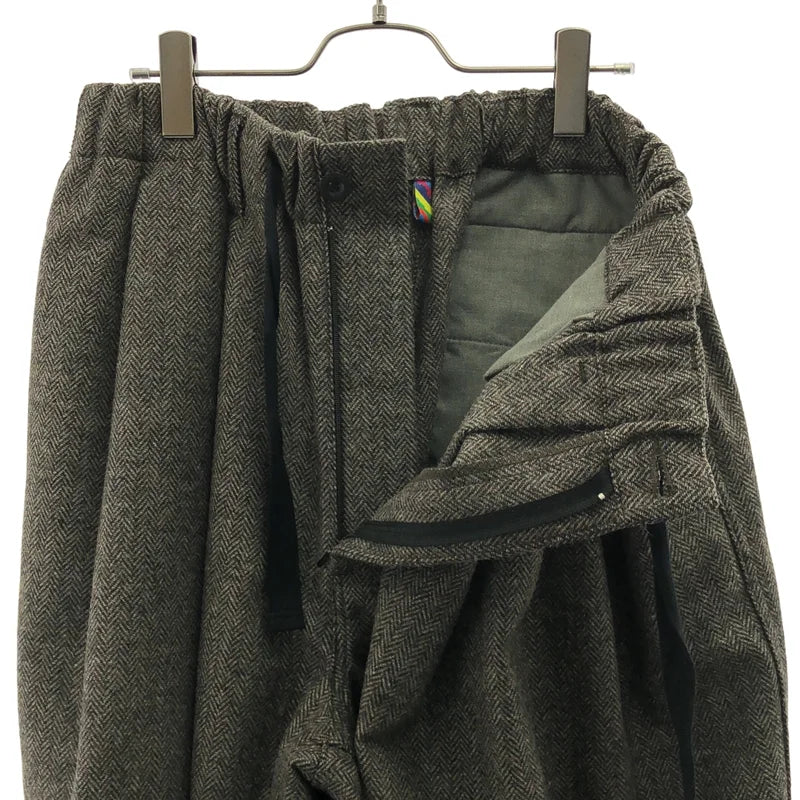is-ness / イズネス | BALLOON EZ PANTS ヘリンボーン バルーン イージーパンツ | F | メンズ