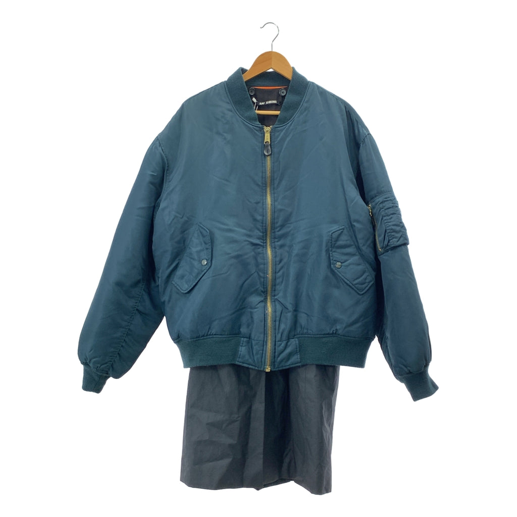 RAF SIMONS / ラフシモンズ | 2001AW | Riot期 ライナードッキング レイヤード MA-1 ボンバージャケット | OS | メンズ
