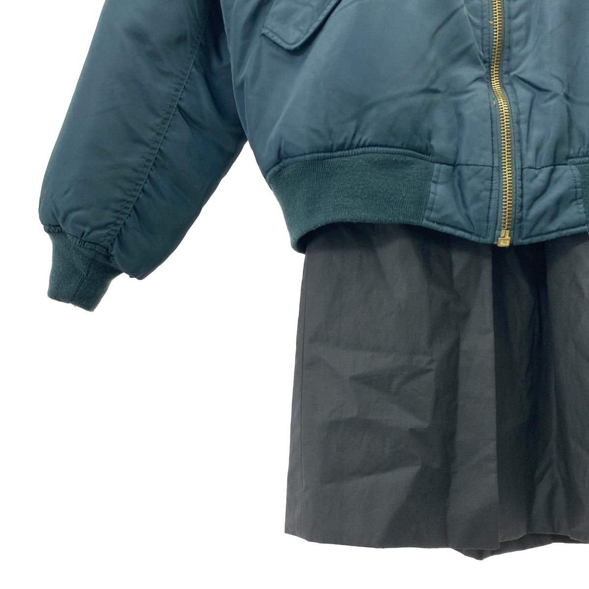 RAF SIMONS / ラフシモンズ | 2001AW | Riot期 ライナードッキング レイヤード MA-1 ボンバージャケット | OS | メンズ