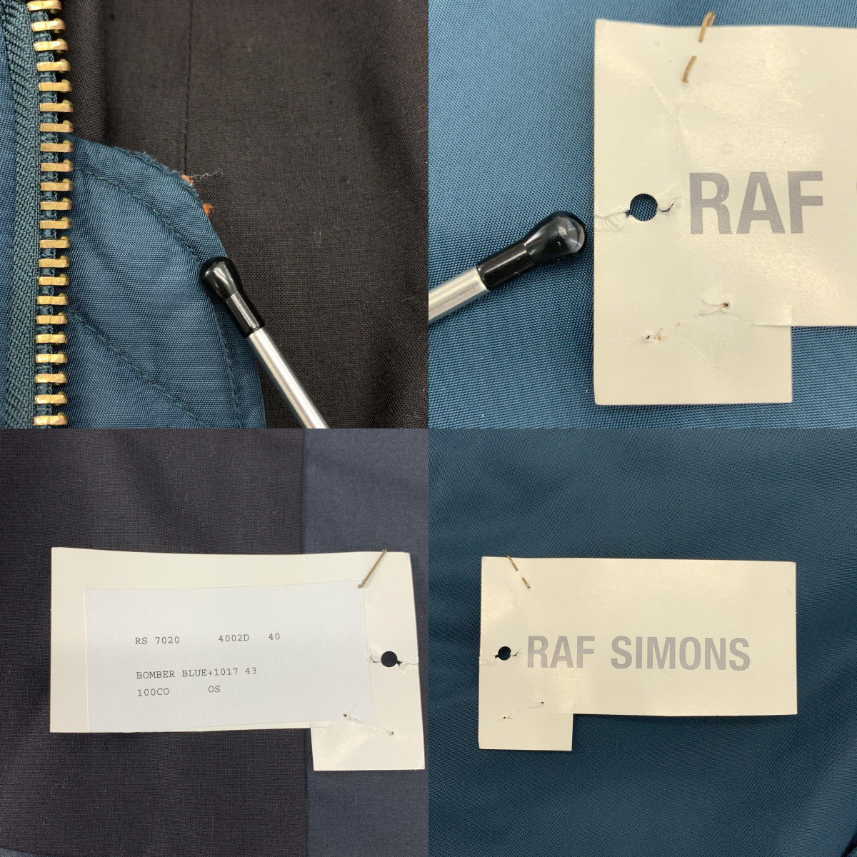 RAF SIMONS / ラフシモンズ | 2001AW | Riot期 ライナードッキング レイヤード MA-1 ボンバージャケット | OS | メンズ