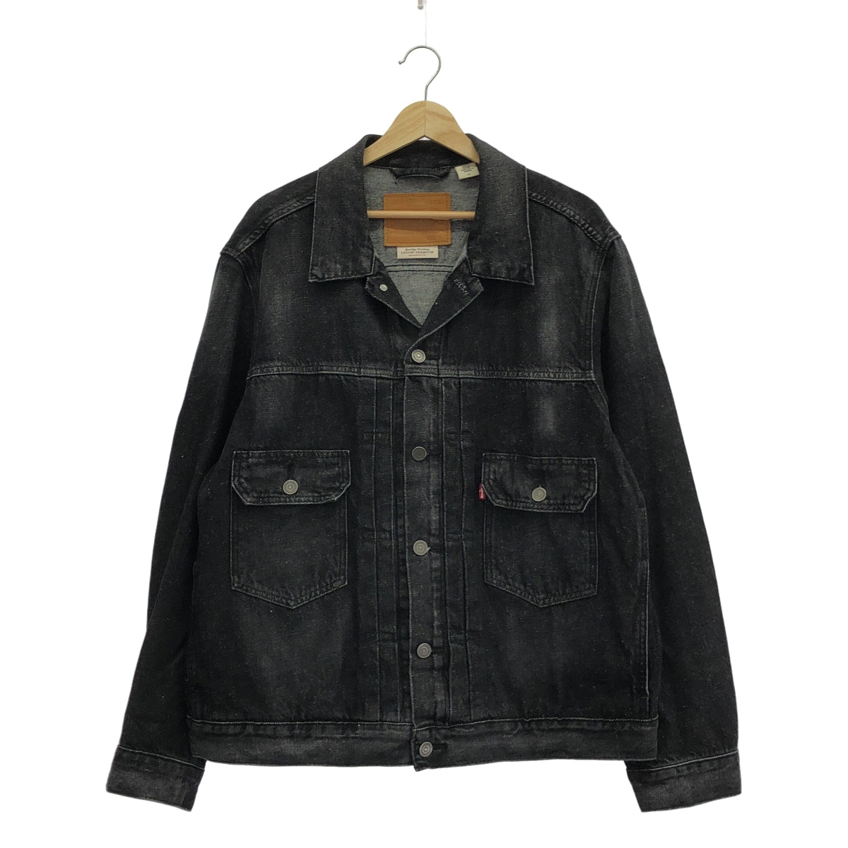 Levi's | x BIOTOP / PREMIUM / 超大黑色牛仔外套 | 尺寸 L |