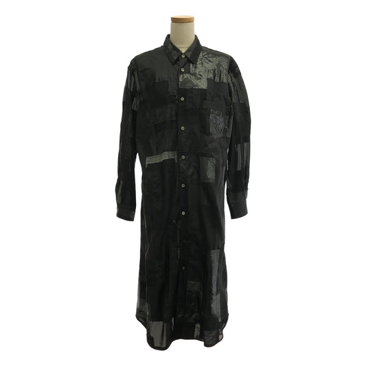JUNYA WATANABE COMME des GARCONS / 渡邊淳也 | 2021 春夏 |聚酯混紡材質拼接襯衫連身裙| S |女性的