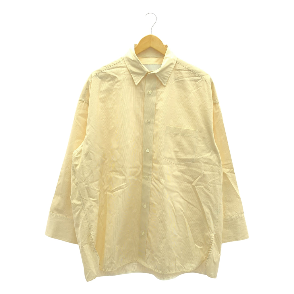 【美品】  TICCA / ティッカ | ストライプ オーバーサイズシャツ | F | オレンジ/ホワイト | レディース