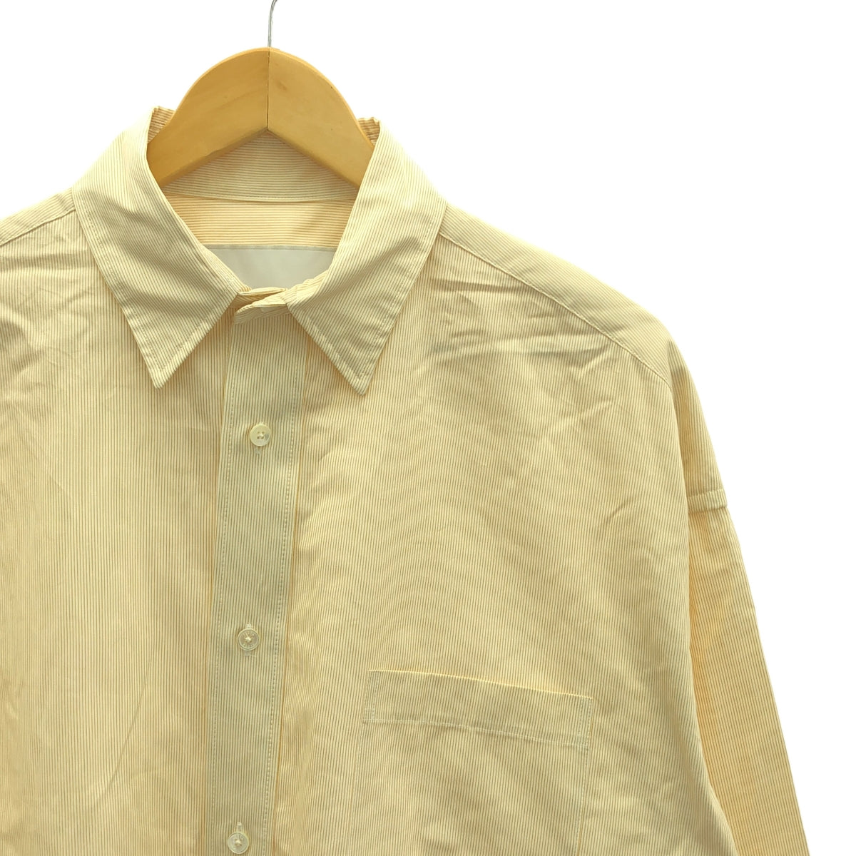 [狀況良好] TICCA |條紋超大襯衫 | F |橙色/白色|女性的