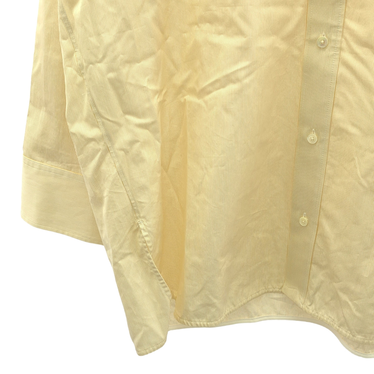 [狀況良好] TICCA |條紋超大襯衫 | F |橙色/白色|女性的