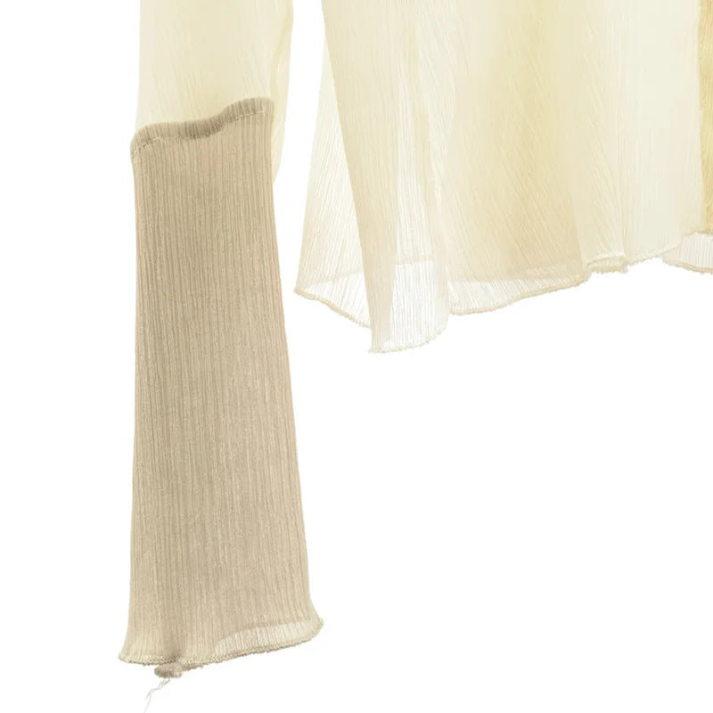 UNITED TOKYO / ユナイテッドトウキョウ | クレープシアー フロントタック カーディガン | F | レディース