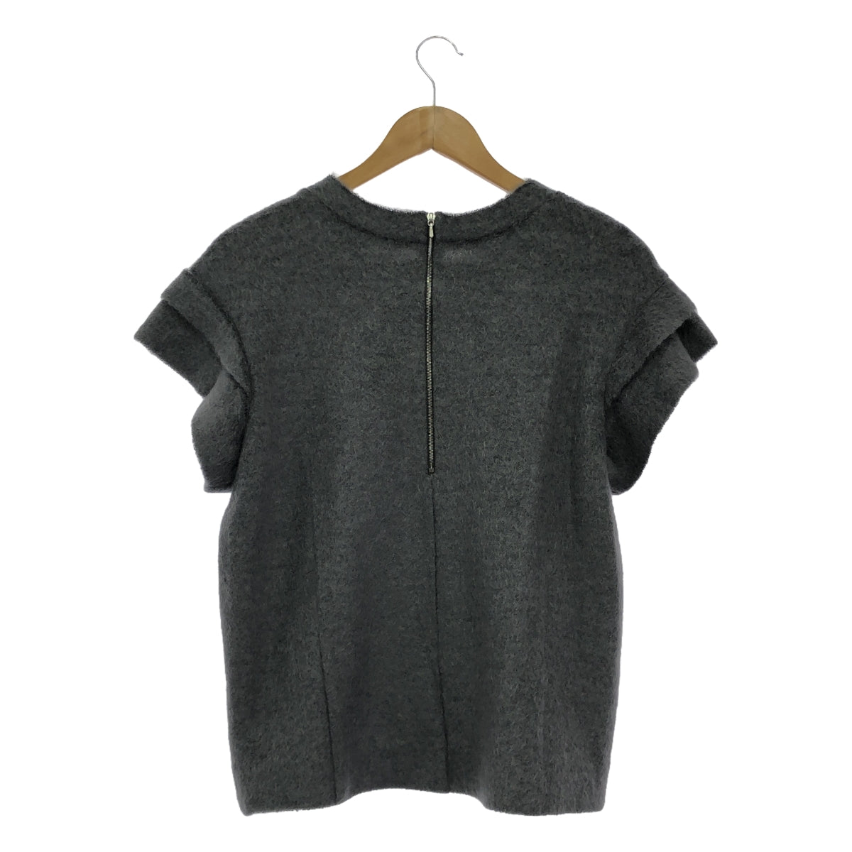 抽屜 |馬海毛混紡短袖針織衫 | 2 |灰色 |女性的