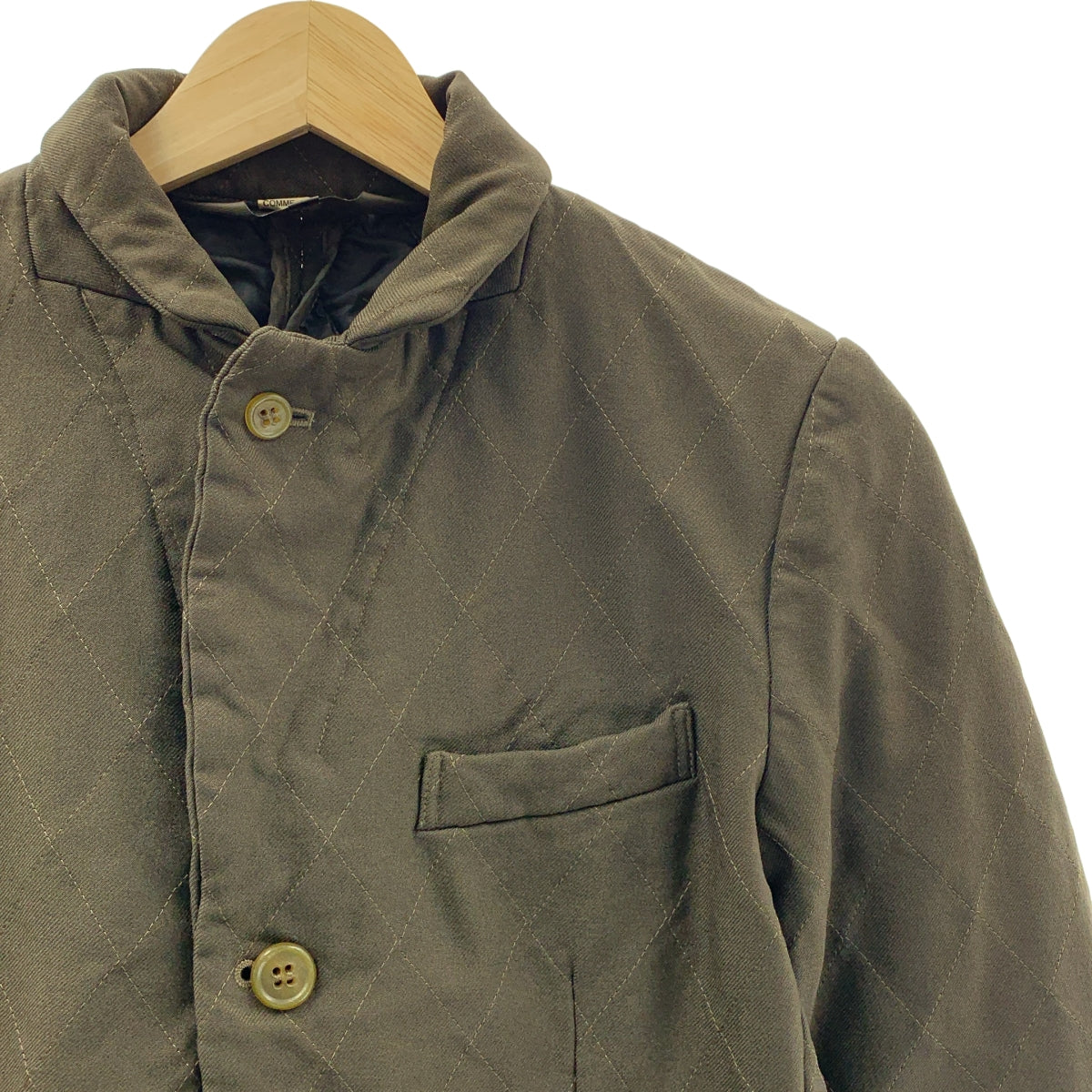 COMME des GARCONS COMME des GARCONS / コムコム | 2014AW | ポリエステル縮絨 キルティング ジャケット | XS | レディース