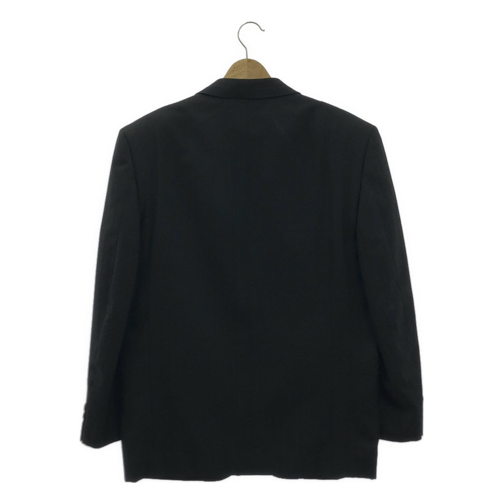 【美品】  COMME des GARCONS HOMME DEUX / コムデギャルソンオムドゥ | セットアップ ヘリンボーン 2B テーラードジャケット 総裏地 / 2タック スラックス パンツ | S | ブラック | メンズ