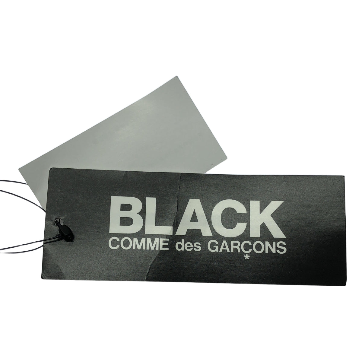 【新品】  BLACK COMME des GARCONS / ブラックコムデギャルソン | 2019SS / AD2018 | ゴールドロゴ ウール混 長袖 ニット | S | ブラック / ゴールド | レディース