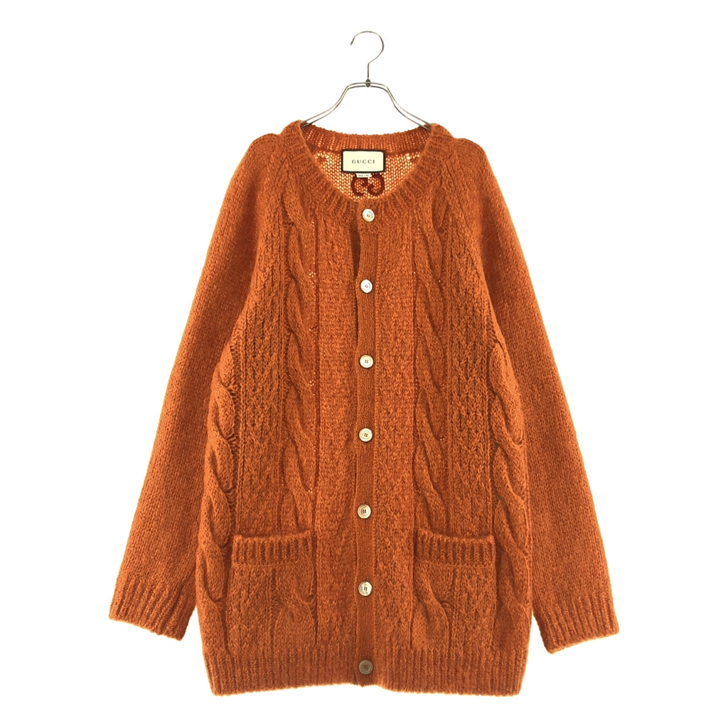 GUCCI / グッチ | モヘヤ ウール ケーブルニット カーディガン | L | メンズ