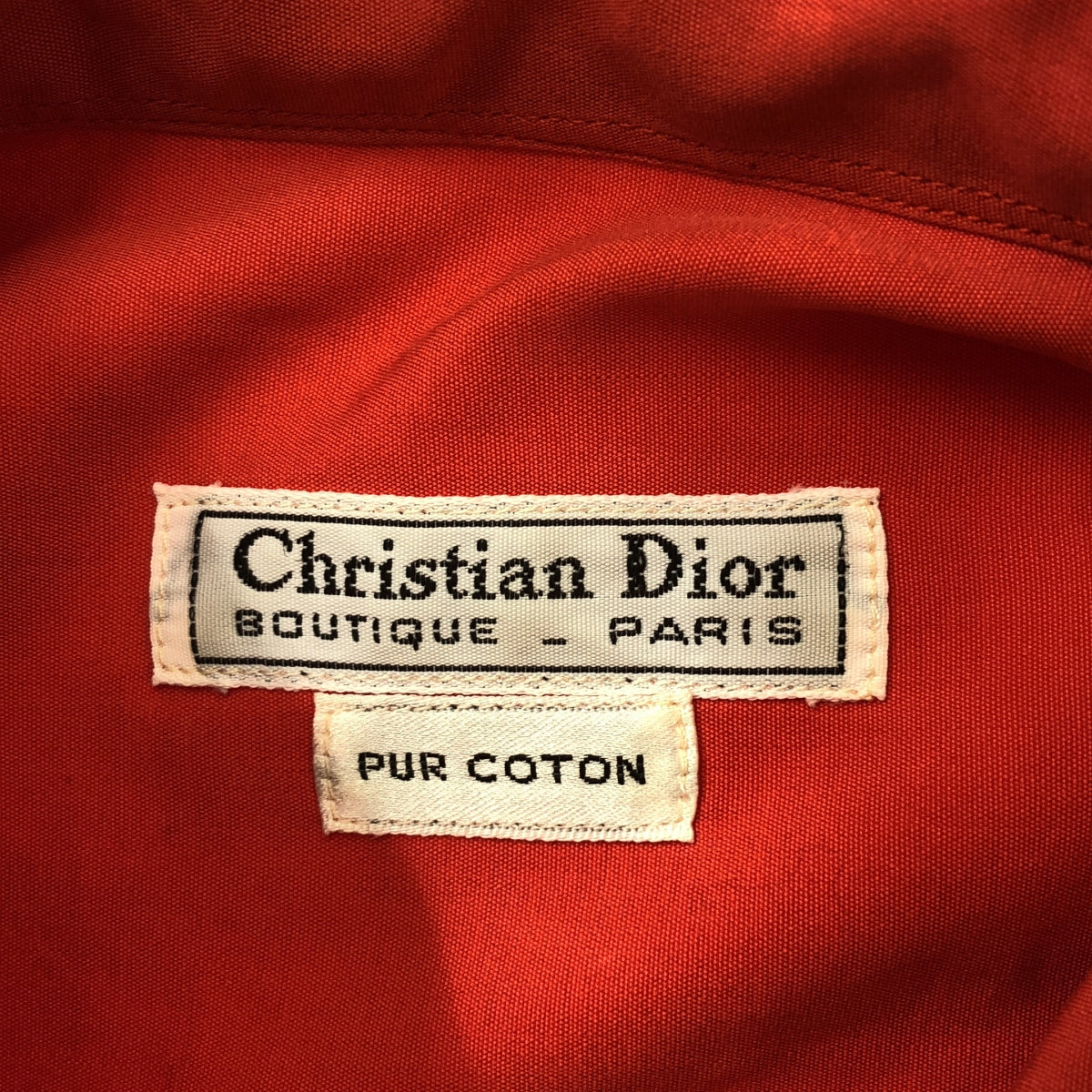 Christian Dior | Cotton oversized button-down shirt | Size 39 | Men's