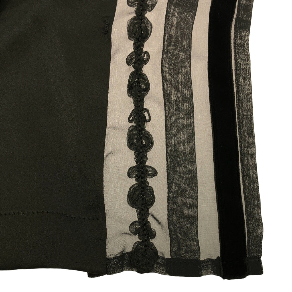 COMME des GARCONS | 2005AW |不同材質切換蕾絲裝飾單外套 / 全襯裡 | M |黑色 |女性的